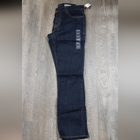 NEW Aeropostale Men's Jeans 30 x 30 Skinny Denim Dark Blue Wash Cotton Blend - Picture 3 of 8